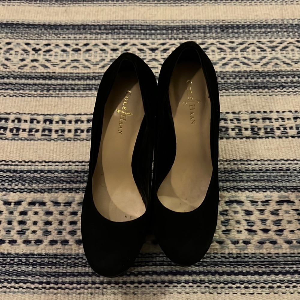 Cole Haan platform suede heels - size 4B